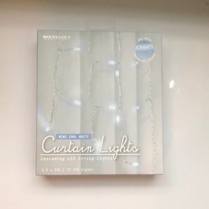 NEW Merkury Mini Cool White Curtain LED Lights